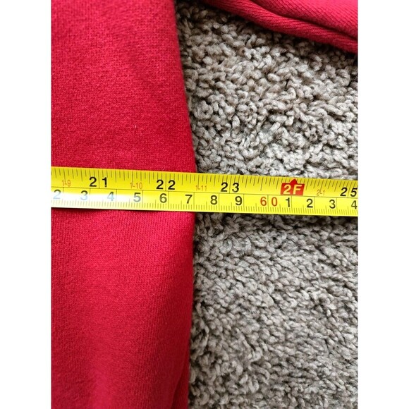 Vintage Tommy Hilfiger Sweatshirt Men's Large Red Short Sleeve - Picture 5 of 6